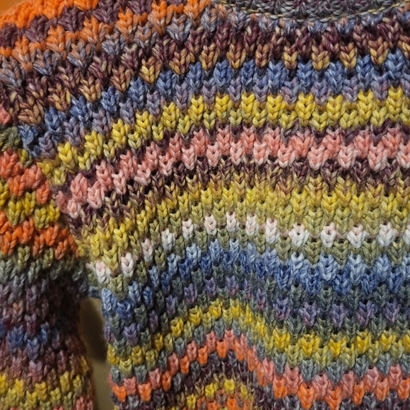 St. John's Bay Rainbow Striped Women's Crewneck Sweater New! Size Small - Picture 4 of 10